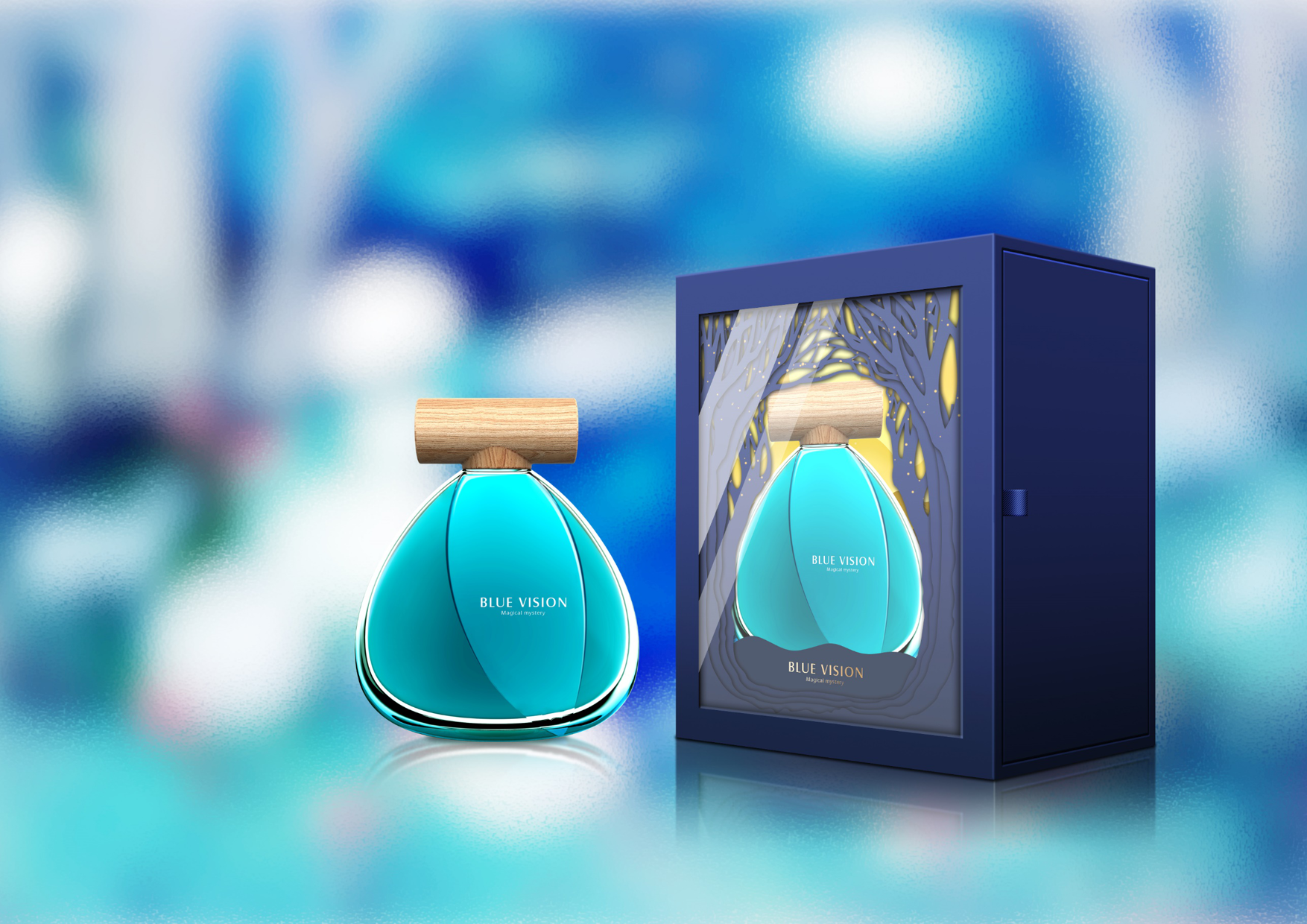 蓝色 香水 5